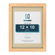 Pine 16 x 12 inch picture frame with an ivory mount for a 12 x 10 inch photo