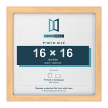 Pine picture frame for a 16 x 16 inch photo
