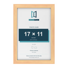 Pine picture frame for a 17 x 11 inch photo