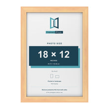 Pine picture frame for a 18 x 12 inch photo