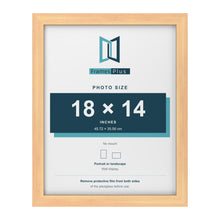 Pine picture frame for a 18 x 14 inch photo