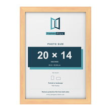 Pine picture frame for a 20 x 14 inch photo
