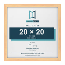 Pine picture frame for a 20 x 20 inch photo
