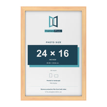 Pine picture frame for a 24 x 16 inch photo