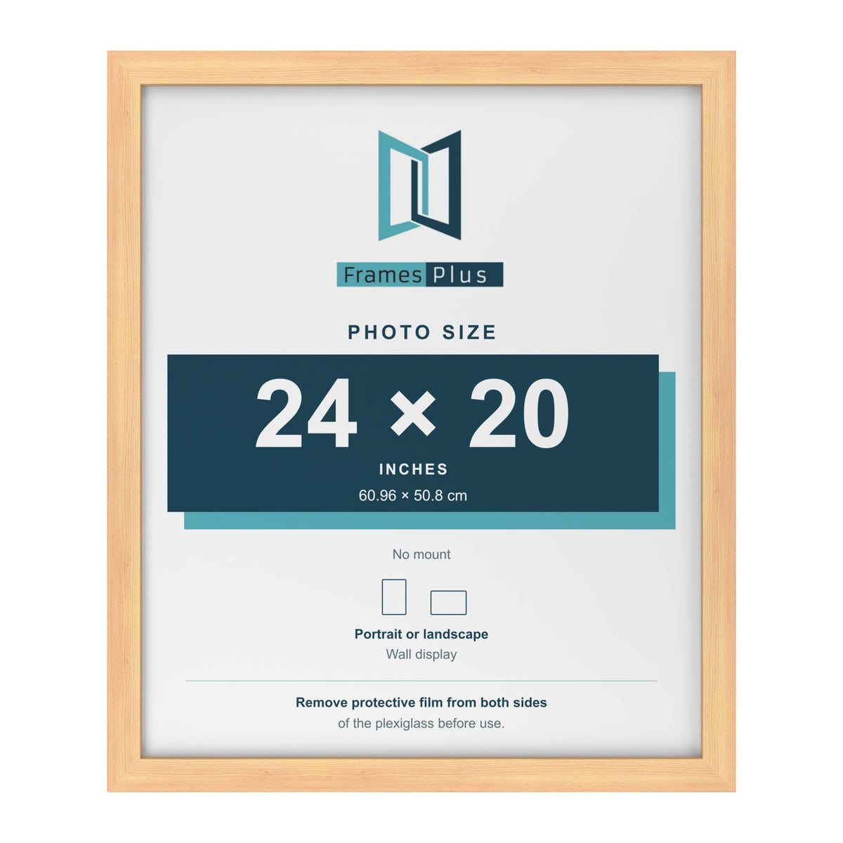 Pine picture frame for a 24 x 20 inch photo