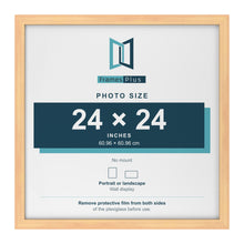 Pine picture frame for a 24 x 24 inch photo