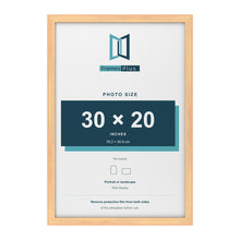 Pine picture frame for a 30 x 20 inch photo