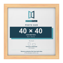 Pine picture frame for a 40 x 40 cm photo