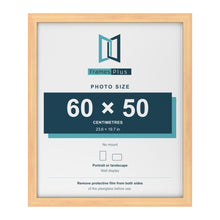 Pine picture frame for a 60 x 50 cm photo