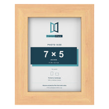 Pine picture frame for a 7 x 5 inch photo