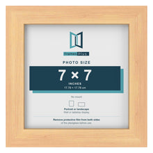 Pine picture frame for a 7 x 7 inch photo