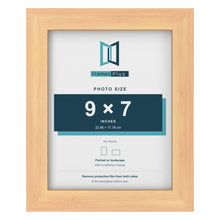 Pine picture frame for a 9 x 7 inch photo