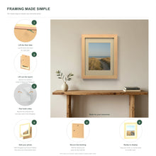 How to put a photo in a Pine frame with an ivory mount in six steps