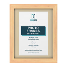 Pine picture frame with an ivory mount