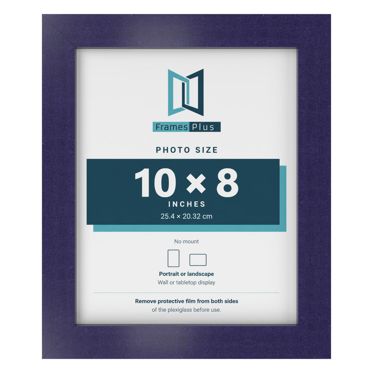 Purple picture frame for a 10 x 8 inch photo