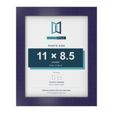 Purple picture frame for an 11 x 8.5 inch photo