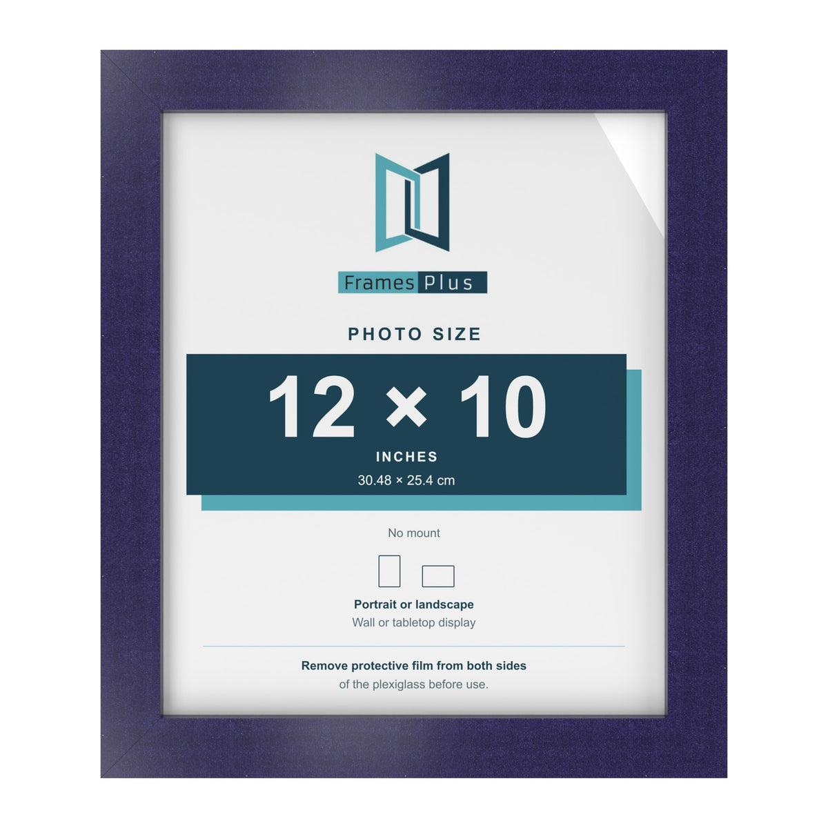 Purple picture frame for a 12 x 10 inch photo