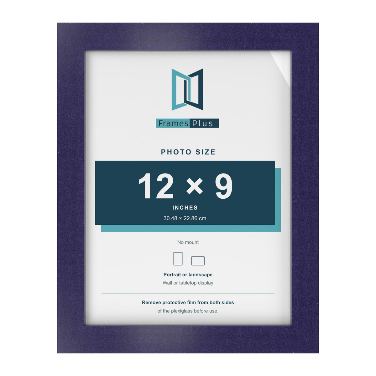 Purple picture frame for a 12 x 9 inch photo