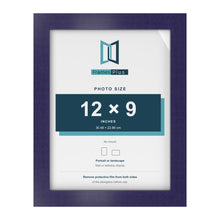 Purple picture frame for a 12 x 9 inch photo