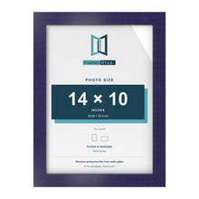 Purple picture frame for a 14 x 10 inch photo