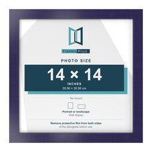 Purple picture frame for a 14 x 14 inch photo