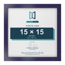 Purple picture frame for a 15 x 15 inch photo