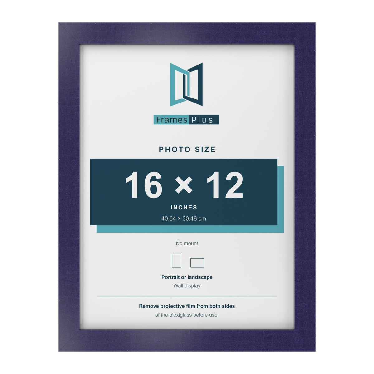 Purple picture frame for a 16 x 12 inch photo