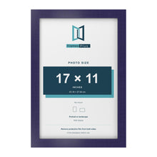 Purple picture frame for a 17 x 11 inch photo