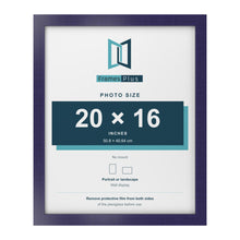 Purple picture frame for a 20 x 16 inch photo