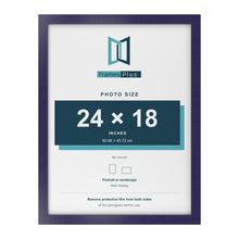 Purple picture frame for a 24 x 18 inch photo