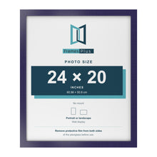 Purple picture frame for a 24 x 20 inch photo