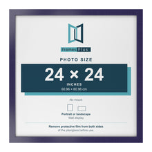 Purple picture frame for a 24 x 24 inch photo