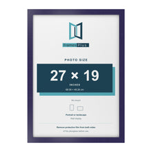 Purple picture frame for a 27 x 19 inch photo