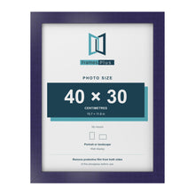 Purple picture frame for a 40 x 30 cm photo