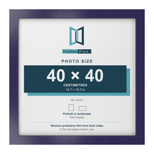 Purple picture frame for a 40 x 40 cm photo
