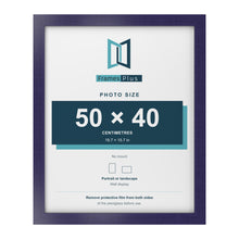 Purple picture frame for a 50 x 40 cm photo