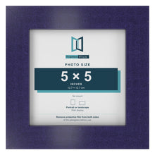 Purple picture frame for a 5 x 5 inch photo