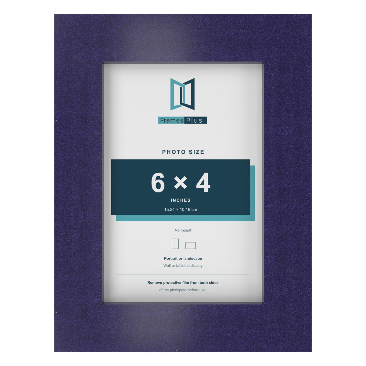 Purple picture frame for a 6 x 4 inch photo