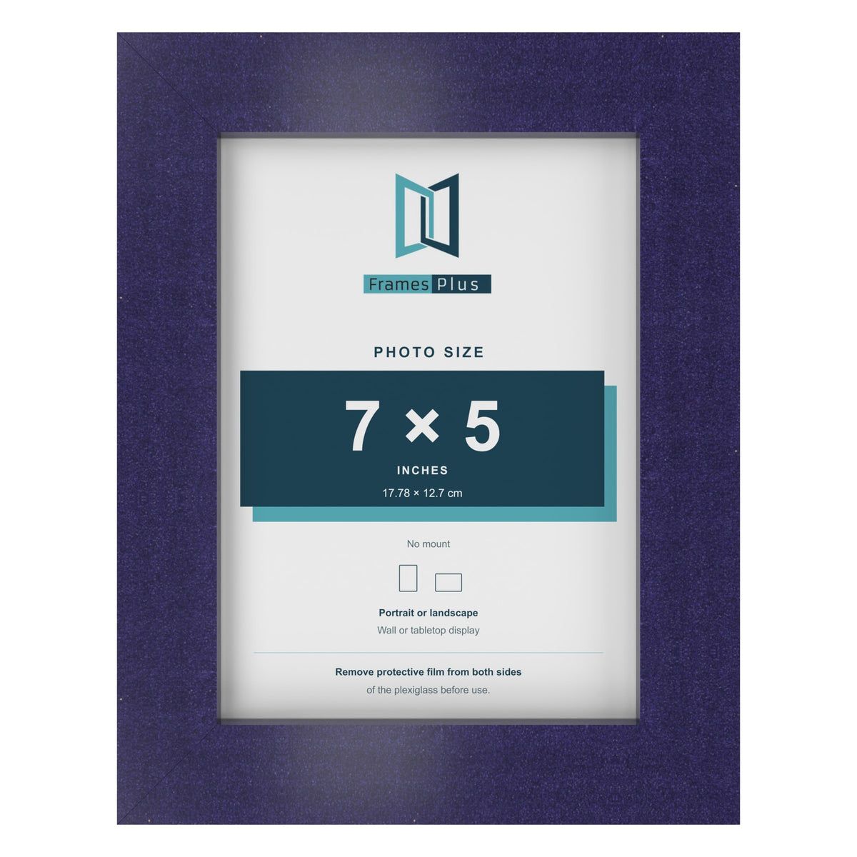 Purple picture frame for a 7 x 5 inch photo