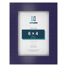 Purple 7 x 5 inch picture frame with a white mount for a 6 x 4 inch photo