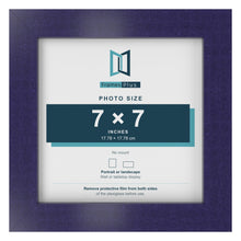 Purple picture frame for a 7 x 7 inch photo