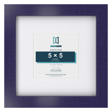 Purple 9 x 9 inch picture frame with a white mount for a 5 x 5 inch photo