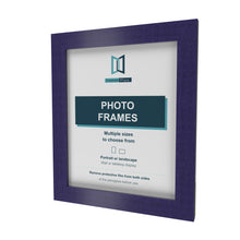 Purple picture frame, angled view