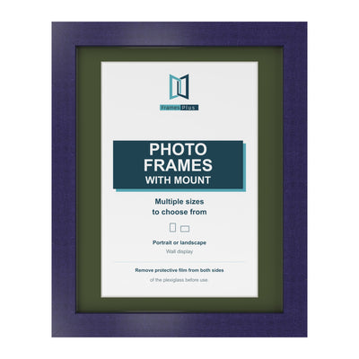 Classic Range Purple Picture, Photo & Poster Frame with Green Mount