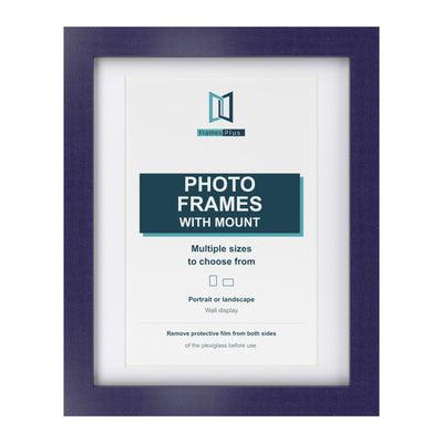 Classic Range Purple Picture, Photo & Poster Frame with White Mount