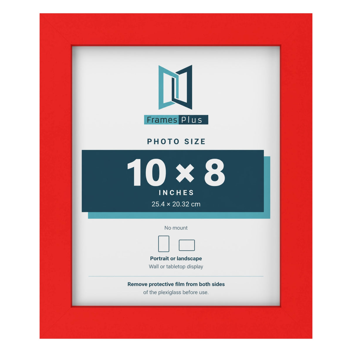 Red picture frame for a 10 x 8 inch photo