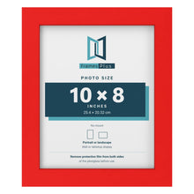 Red picture frame for a 10 x 8 inch photo