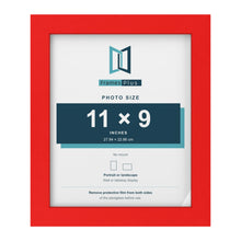 Red picture frame for a 11 x 9 inch photo