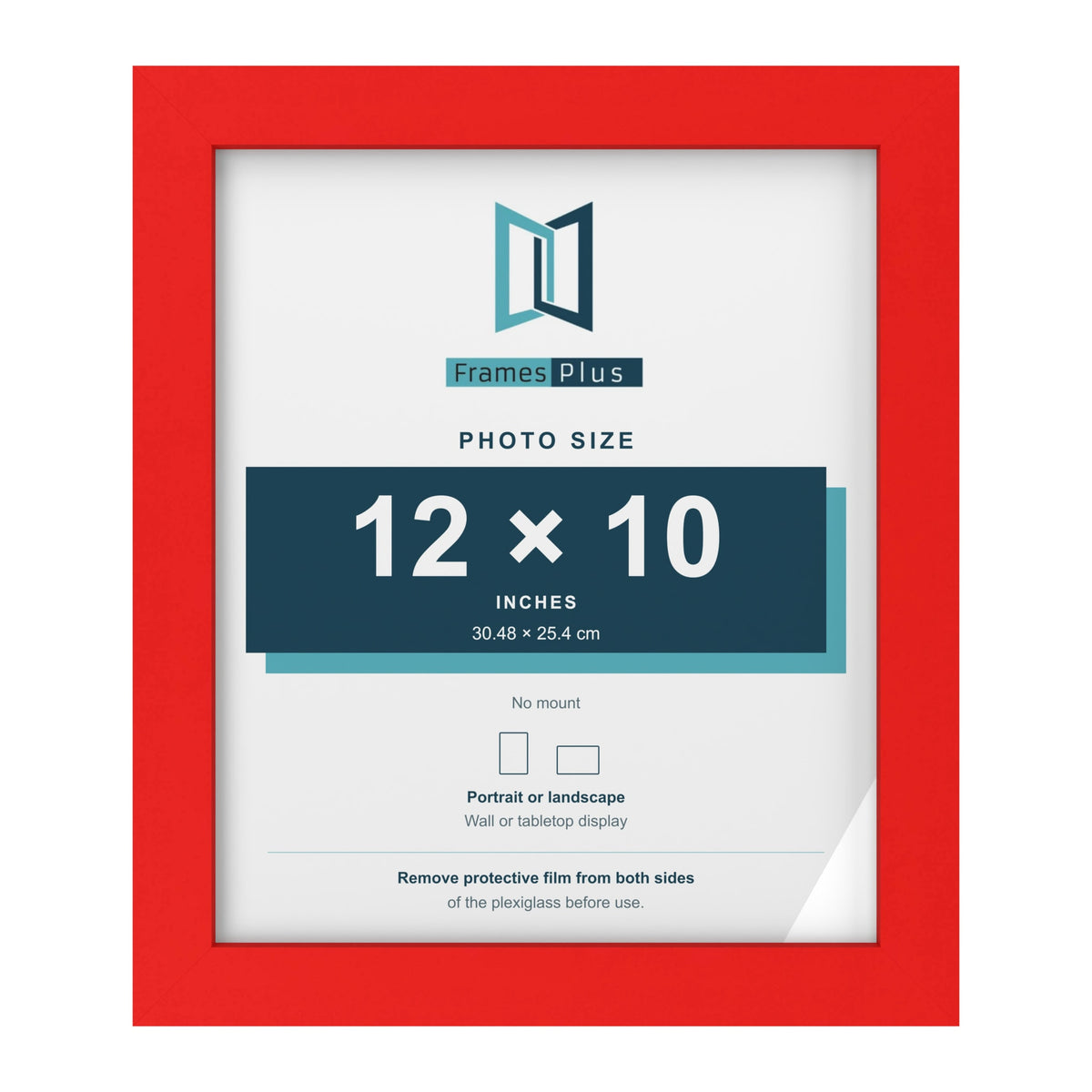 Red picture frame for a 12 x 10 inch photo