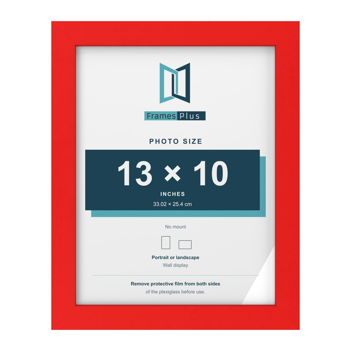 Red picture frame for a 13 x 10 inch photo